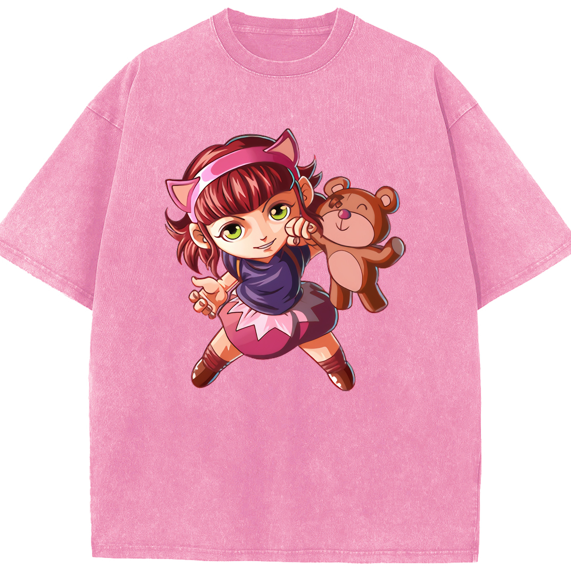 （画像用） リーグ・オブ・レジェンド League of Legends LOL 綿100% ヴィンテージ風 半袖Tシャツ（フロントプリント）